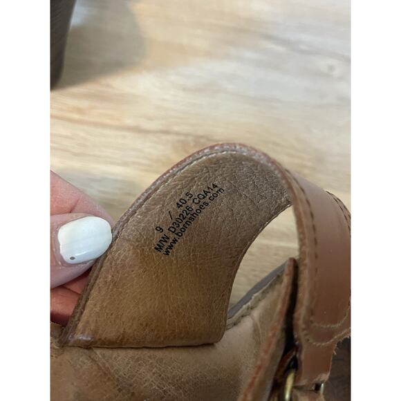 BORN Bellot Rust Brown Women's Leather Platform 2 Strap Sandals Size 9 - Picture 8 of 8